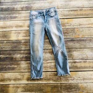 Girls adorable jeans at cropped length! Size 8